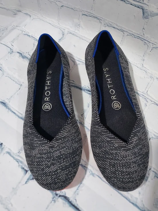 Rothy's Womens Ballet Flats 8W Minimalist City Preppy Office Attire - Picture 1 of 7